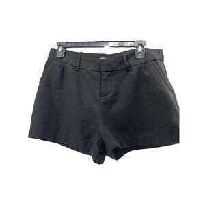 Blu Pepper Black Flat Front Chino Shorts Women's Size Medium